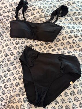 Summersalt The Ruffle Oasis Bikini Top & High Leg High Rise Bikini Bottom Set
